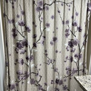 Floral Patterned Shower Curtain